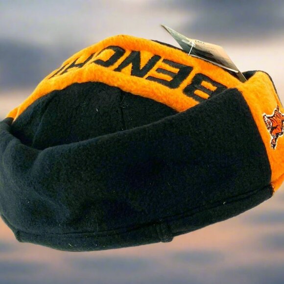 Cincinnati Bengals Vintage NFL Late '90s Fleece "Jughead" Style NOS Beanie - Picture 2 of 8